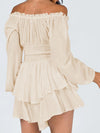 Laylani Off Shoulder Smocked Waist Romper