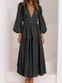 Francesca Balloon Sleeve Maxi Dress