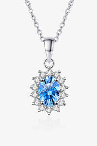 Diana Moissanite Sterling Silver Necklace