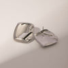 Esther Stainless Steel Square Stud Earrings