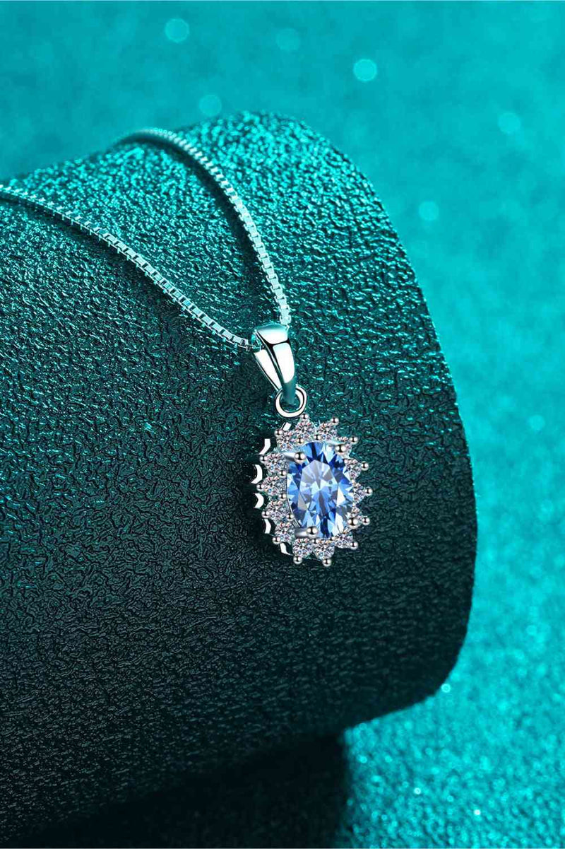 Diana Moissanite Sterling Silver Necklace