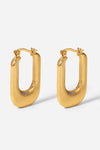 Aaliyah Good Luck Charm Screw-Thread U-Shaped Earrings