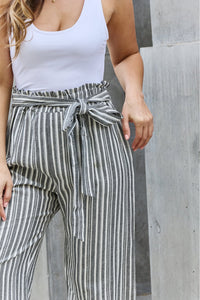 Find Your Path Paperbag Waist Culotte Pants