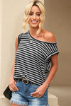 Jordyn Striped Boat Neck Tank