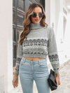 James Cropped Turtleneck Sweater