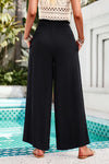 Lyla Smocked Wide Leg Pants with Pockets