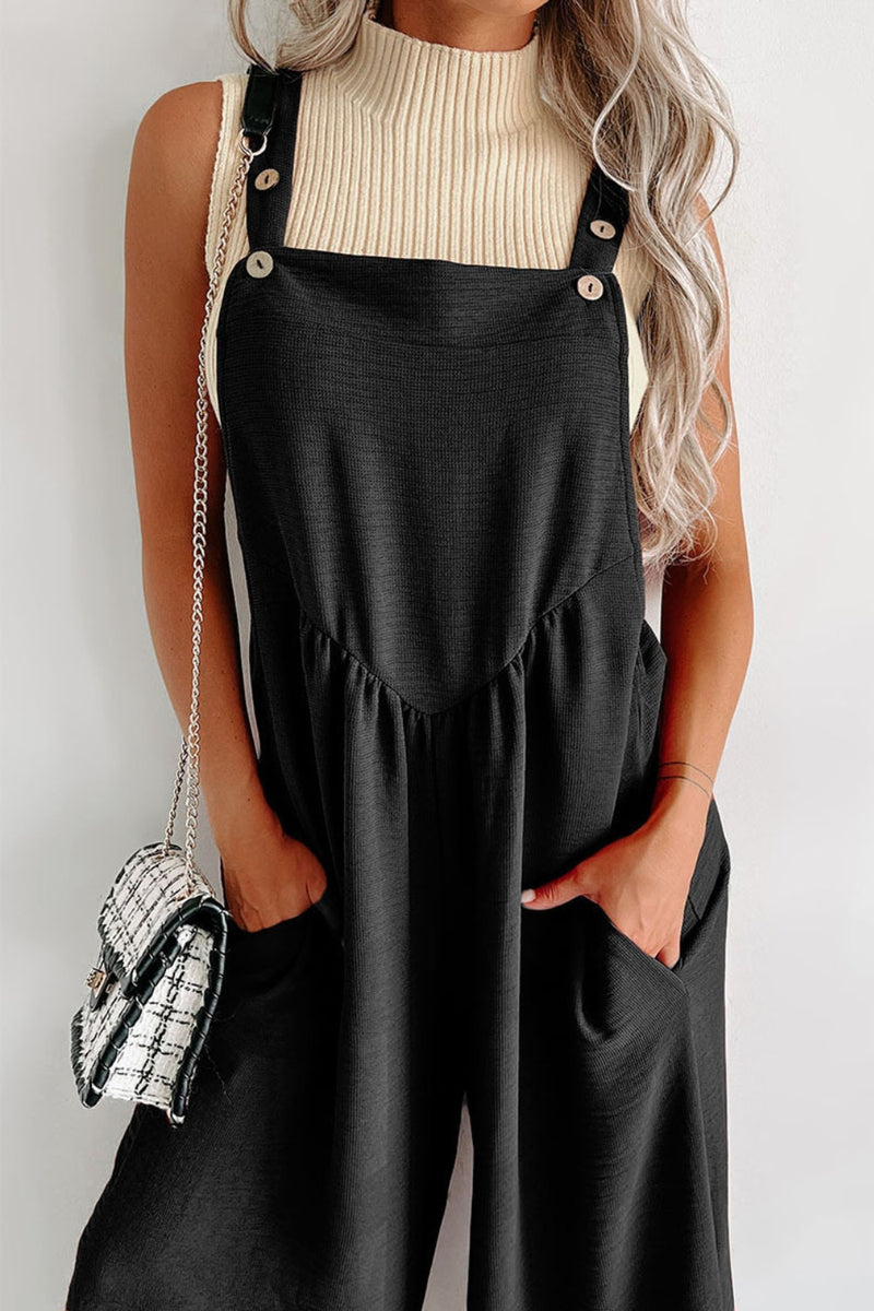 Wrenley Square Neck Wide Strap Jumpsuit