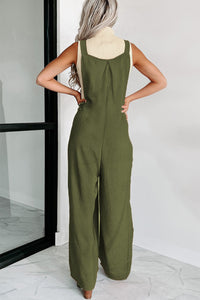 Wrenley Square Neck Wide Strap Jumpsuit