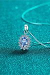 Diana Moissanite Sterling Silver Necklace