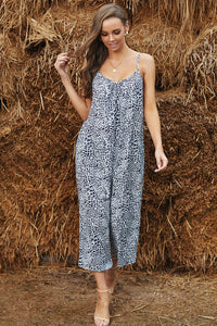 Maxine Spaghetti Strap Low Back Jumpsuit