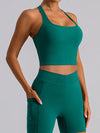 Rylee Square Neck Racerback Cropped Tank