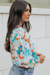 Brittani Floral Long-Sleeved Bodysuit