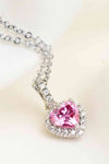 Monica Moissanite Heart Pendant Necklace