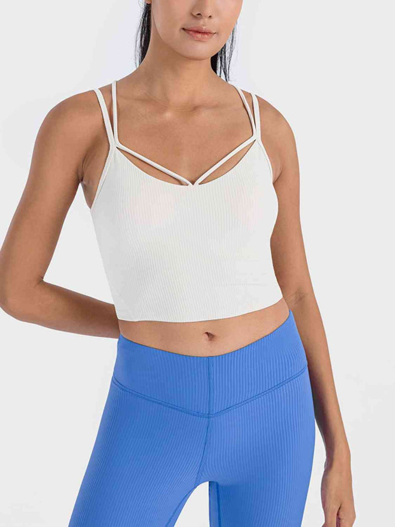 Malika Double Strap Ribbed Sports Cami