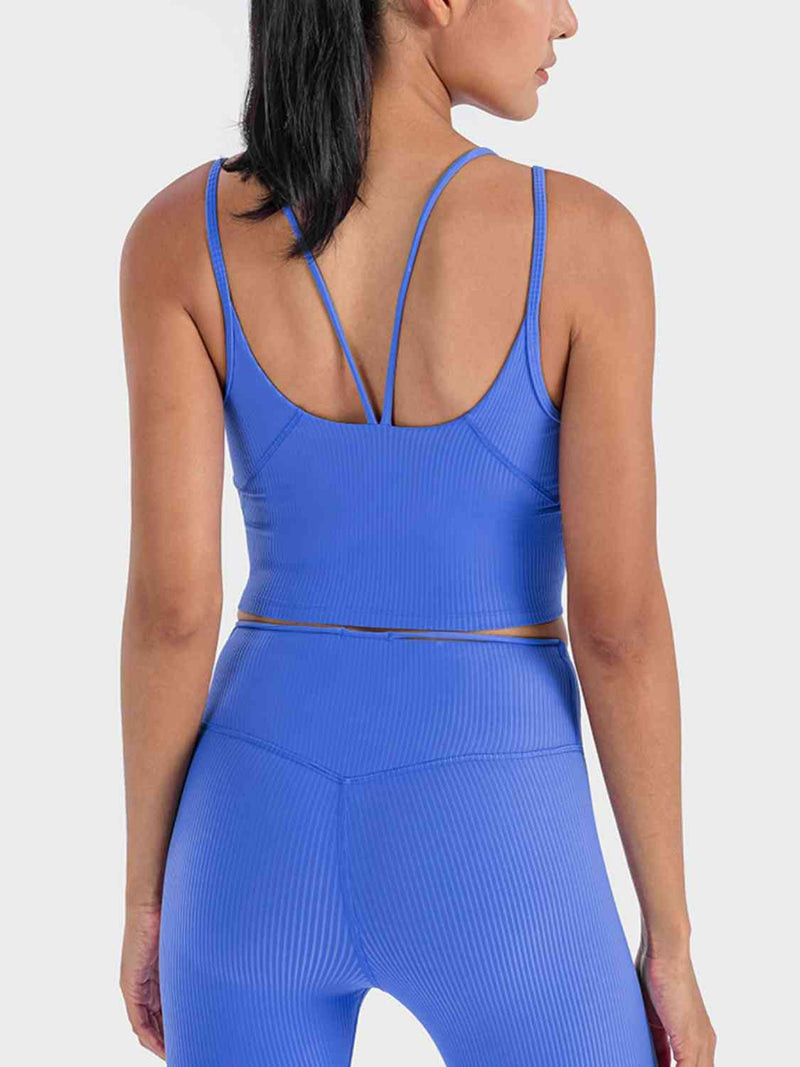 Malika Double Strap Ribbed Sports Cami