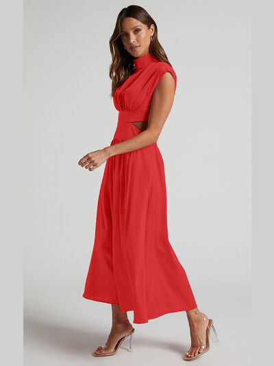 Alice Cutout Mock Neck Sleeveless Dress