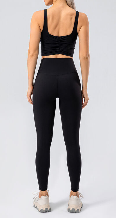 Nova High Waist Wide Waistband Active Leggings