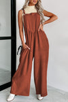 Wrenley Square Neck Wide Strap Jumpsuit