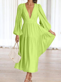 Francesca Balloon Sleeve Maxi Dress