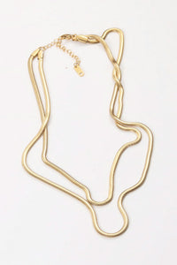 Kaylani Double Layered Snake Chain Necklace