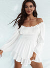 Laylani Off Shoulder Smocked Waist Romper