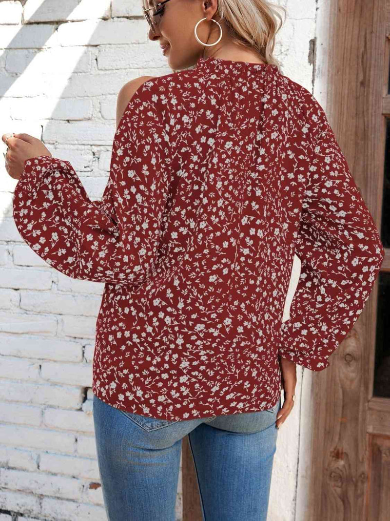 Peyton Cold-Shoulder Blouse