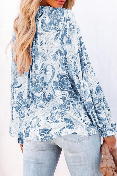 Harper Floral Print Long Sleeved Blouse