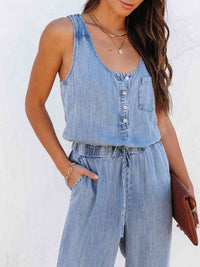 Juliana Drawstring Waist Jumpsuit