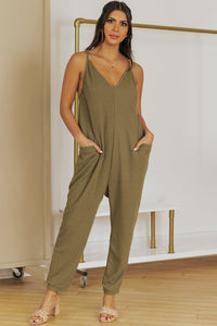 Daphne Spaghetti Strap Jumpsuit with Pockets