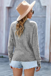 V Neck Wrap Front Knitted Top