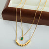 Emma Gold-Plated Double-Layered Necklace