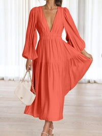 Francesca Balloon Sleeve Maxi Dress