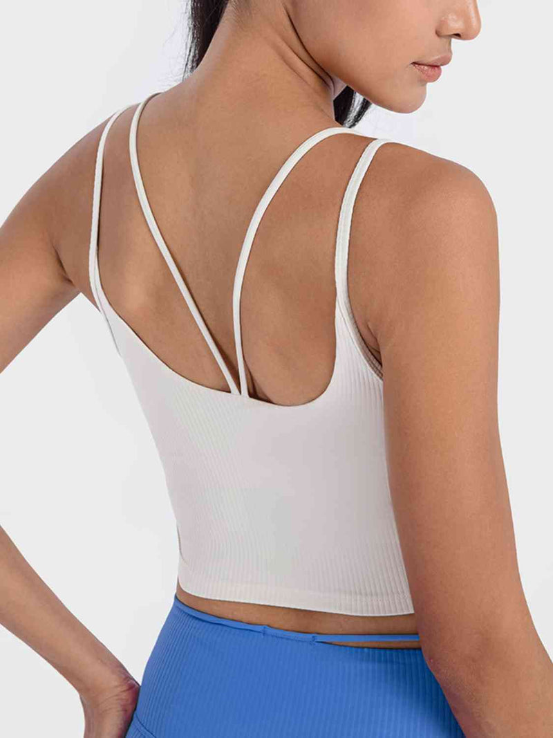 Malika Double Strap Ribbed Sports Cami