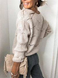 Brittany Openwork Buttoned Cardigan