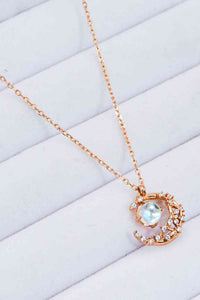 Selene Moonstone Pendant Necklace