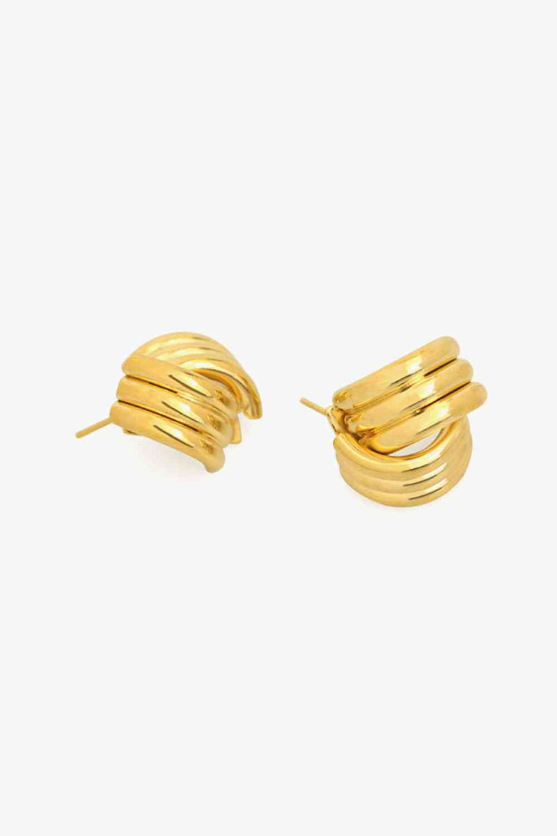 Hailey Line Design Stud Earrings