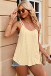 Stevie Eyelet Scoop Neck Spaghetti Strap Cami