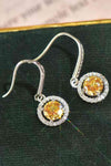 Sofia Platinum-Plated Moissanite Drop Earrings