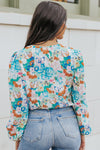 Brittani Floral Long-Sleeved Bodysuit