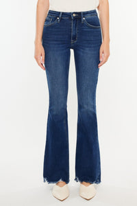 Gia Kancan Cat's Whiskers Raw Hem Flare Jeans