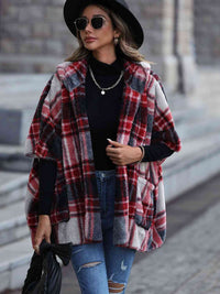 Tabatha Hooded Cape with Pockets