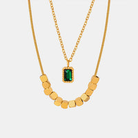 Emma Gold-Plated Double-Layered Necklace