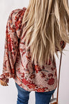 Harper Floral Print Long Sleeved Blouse