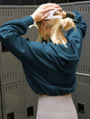 Josephine Half Zip Pocketed Dropped Shoulder Hoodie