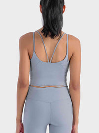 Malika Double Strap Ribbed Sports Cami