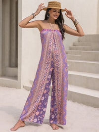 Ariella Strapless Wide Leg Jumpsuit