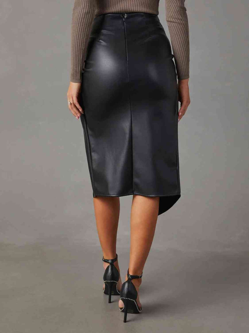 Viviana Twist Detail High Waisted Skirt