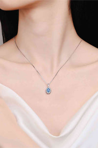 Diana Moissanite Sterling Silver Necklace