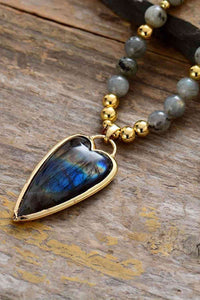 Serenity Natural Stone Pendant Necklace