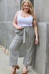 Find Your Path Paperbag Waist Culotte Pants